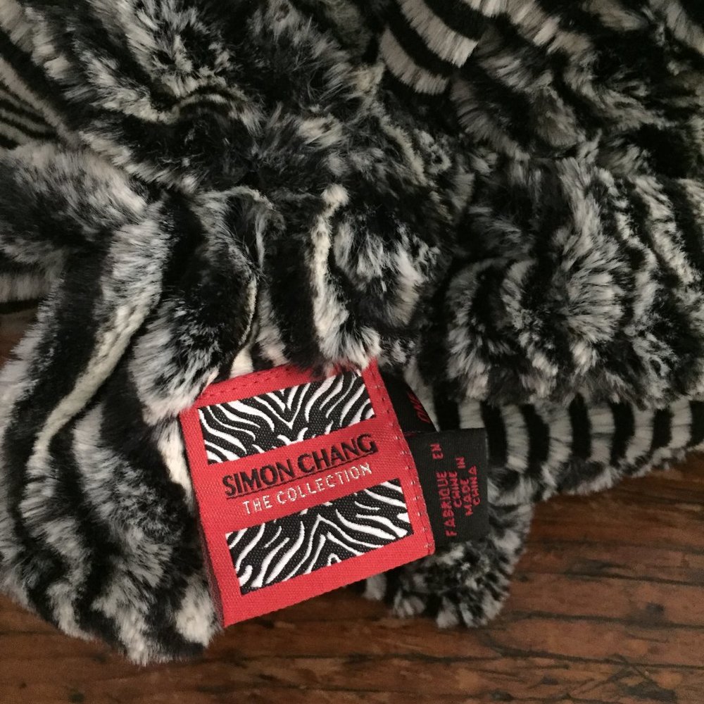 Stretchy Zebra Scrunchie Neck Scarf